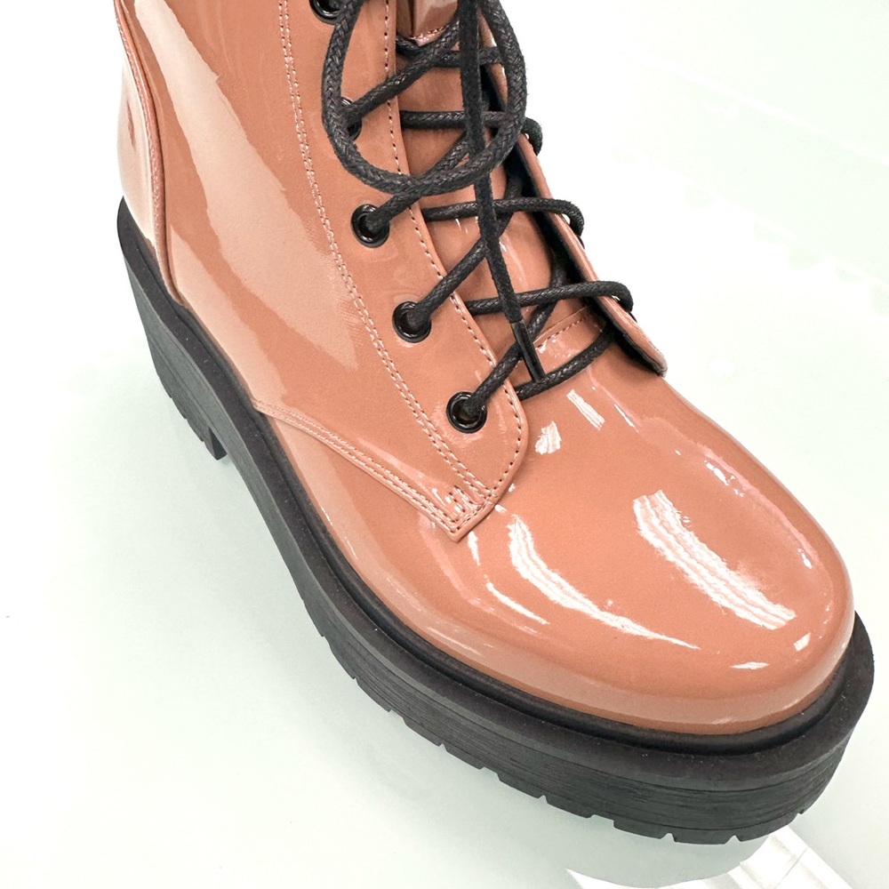 Camel/Tan Lace Up Bootie - Picture 3 of 4